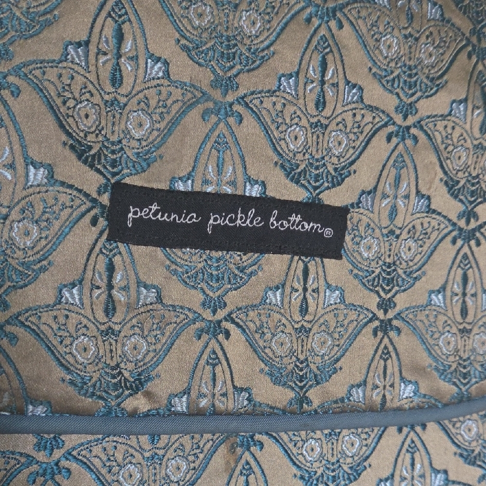 Petunia Pickle Bottom Blue and Tan Baby Bag - Picture 8 of 8